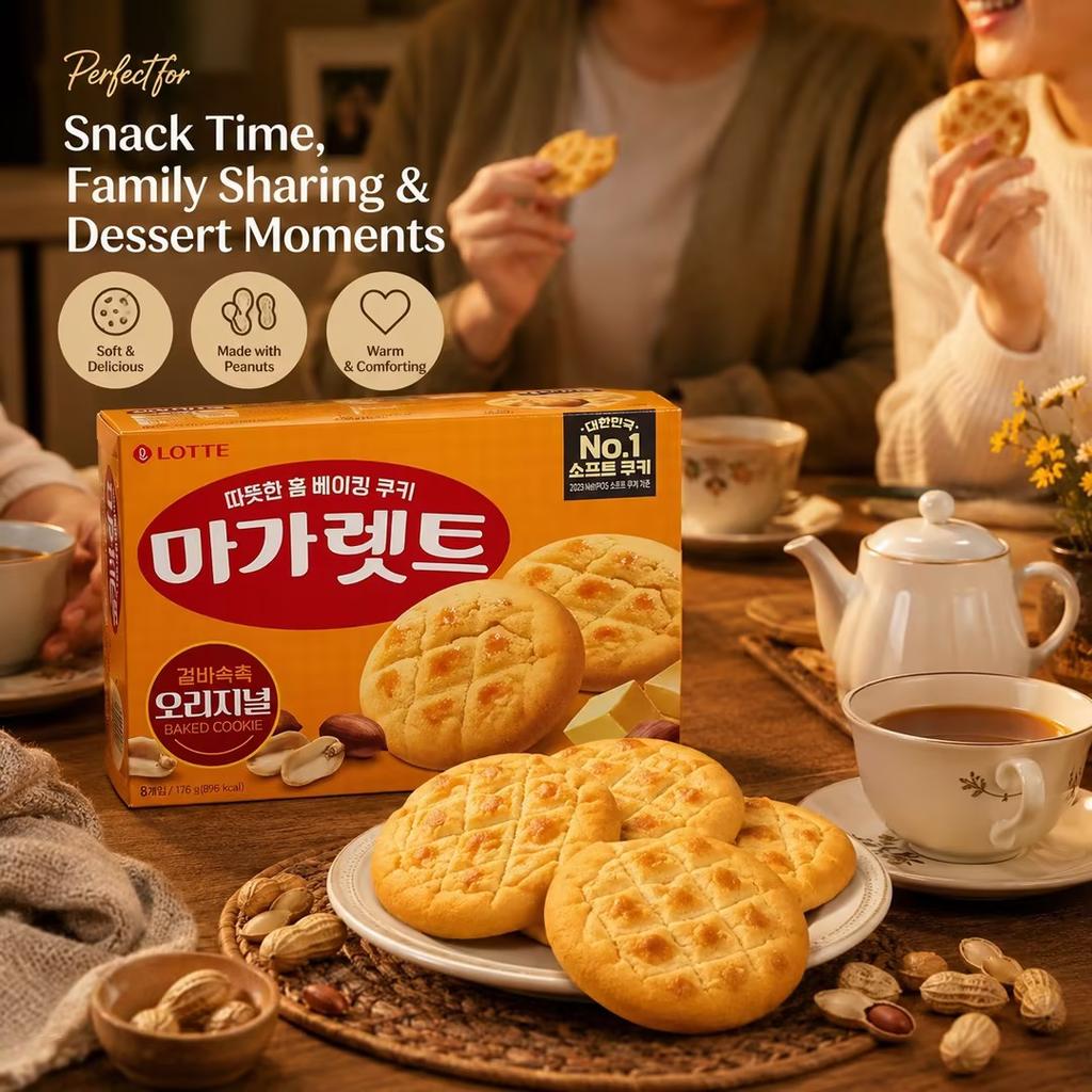 Lotte Margaret Cream Peanut Weiche Kekse 176g