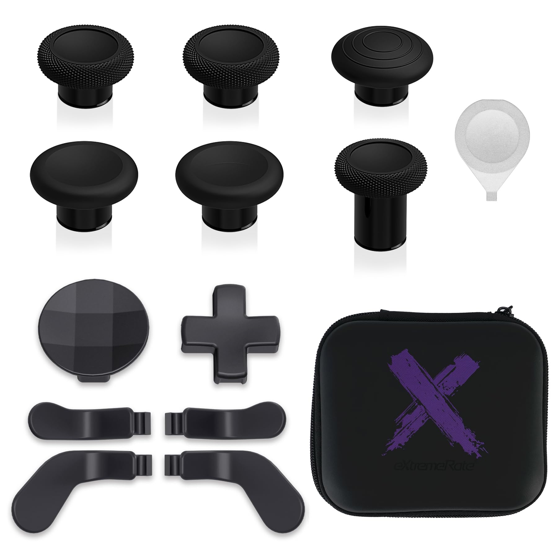 

eXtremeRate 13 in 1 Combi Metal Kit for Compatible with Xbox Elite Series 2 6 Metal Thumbsticks Adjustment Tool 2 Directional Keys 4 Back Paddles