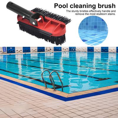Swimming Pool Cleaning Brush Hard And Dense Bristle Rotary Handle 270 Degree Cleaning Pool Walls Steps Hand Scrub Brushes Bathroom Spa Hot Tub Cleaner