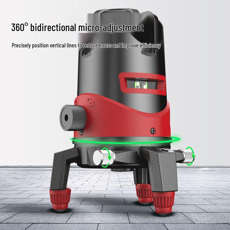 DELIXI High Precision Green & Blue Light Laser Level (2 & 5 Line) for Outdoor Use