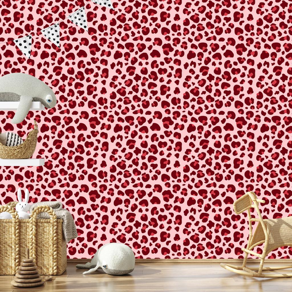Red Animal Skin Wallpaper, Fine Detail 50x1000