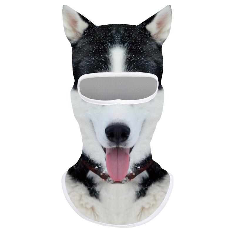 1pcs Animal Balaclava Motorcycle Motocross Ski Snowboard Hat 3D Cat Ski Balaclava Animal Face Covering Full Face Hood Masque