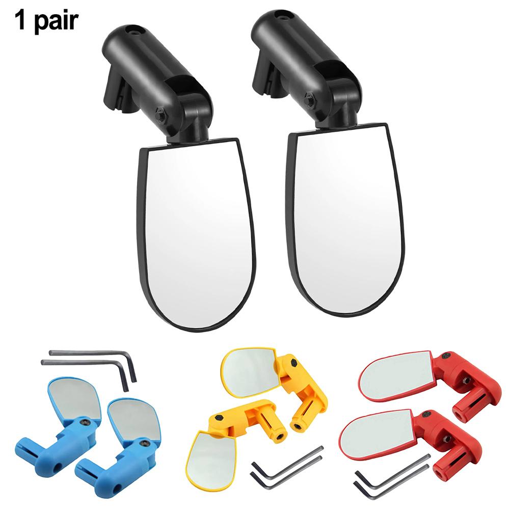1 Paar Verstellbarer Rückspiegel ABS Für Mountainbikes Rückspiegel Flachspiegel Für Fahrradmontage Ersatzteile