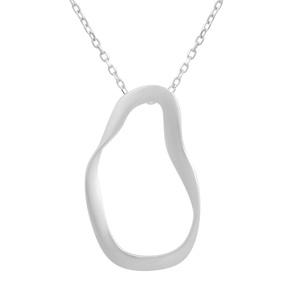 Серебряное колье с без камней, вес изделия 4,01 гр (2191919)