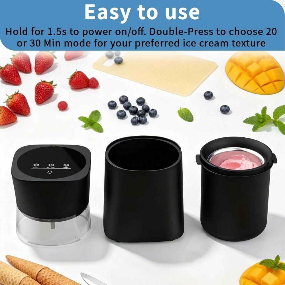 Silent Motor Frozen Yogurt Maker Automatic Operation Dessert Maker Gift For Families