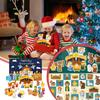 Födelsekaleder Adventskalender 2025 Byggklossar 24 Dagar Rolig Leksak för Pojkar Flickor Festivalpresent Kristendomens Advents Nedräkningskalender