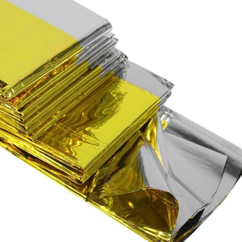 5 szt. Wodoodporny koc ratunkowy na zewnątrz, odblaskowy koc na maratony na zewnątrz i na zimną pogodę