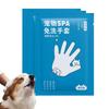Pet Cleaning Wipes Pet Glove Wipes Deodorizing Cleaner 3 Piece Set For Daily Care Puppy Kitten Cat Dog Paw Ear Eye Butt Wash