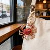 Keychain Pendant DIY Accessories Sparkling Faux Crystal Beads Crab Charm Key Ring Backpacks Handbags Accessories