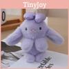 Animal Bunny Stuffed With Bow Keychain Pp Cotton Filling Key Chain