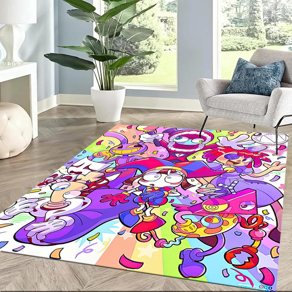 I tappeti quadrati a tema The Amazing Digital Circus sono un'ottima scelta per soggiorni, camere da letto, decorazioni per la casa e come regali.