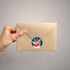 500 Pieces/Roll Gift Box Packing Labels Stickers Paper Christmas Themed Santa Claus Stickers Paper DIY Round Decal