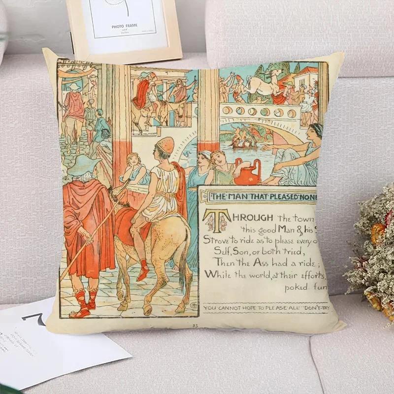 Own Aesop Decorative Pillows for Sofa Pillow Cover Short Plush Cushion Covers Decoration Living Room Pillowcases  Bed