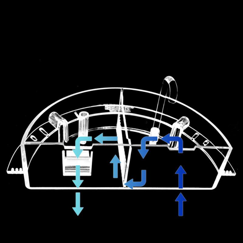 3-in-1 External Filter Box Silent Waterfall Circulating Trickle Box Water Purifier Aquarium Fish