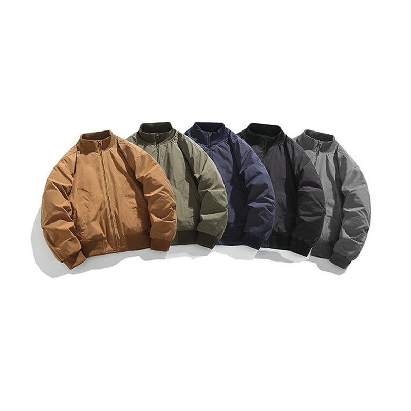 American Style Loose-Fit Warm Cotton Coat Winter Flying Jacket Padded Jacket For Men Casual Windproof Workwear Cargo Parkas