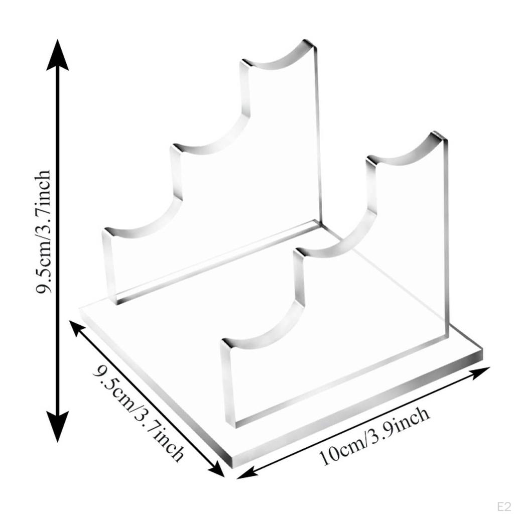 Acrylic Display Rack, Pen Stand Clear File Holder Paint Brush Pencil Riser Shelf for