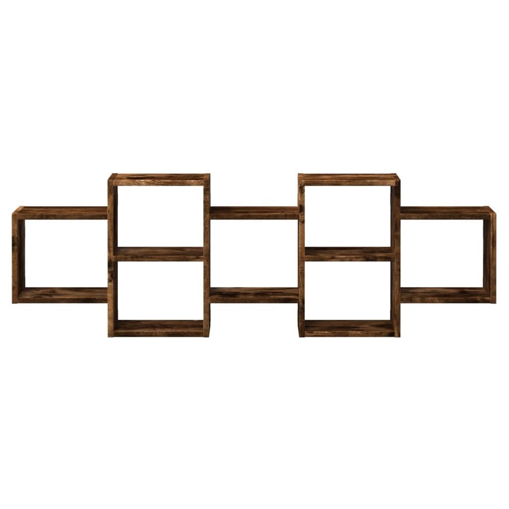 Wandregal, Wanddekoregal, Wandaufbewahrungsregal, 129x18x42 cm