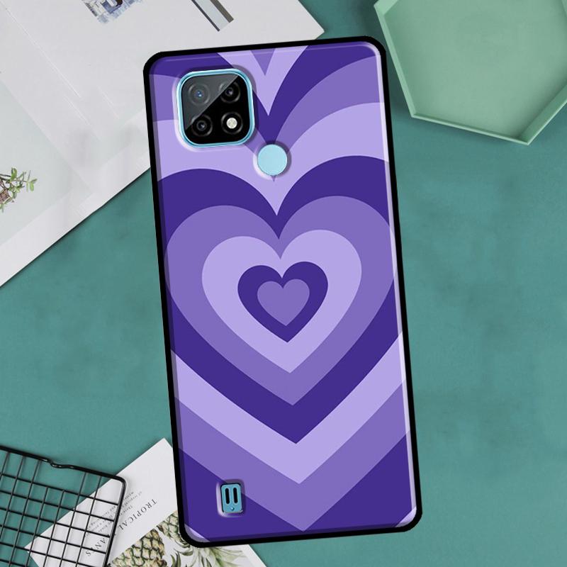 Purple Aesthetic For OnePlus 10 9 Pro 8T 9R 10R Nord2 Case For Realme 8 Pro 9 GT Neo 3 2 Master 8i 9i Cover