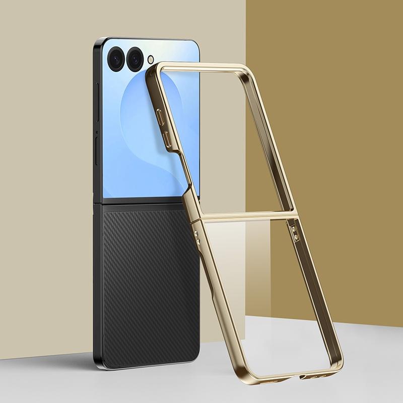 

Электролитический прозрачный чехол для телефона Samsung Galaxy Z Flip 7 Flip 6 Flip 5 Flip 4 Flip 3 Ударопрочная жесткая крышка из ПК Capa Galaxy Z Flip 7