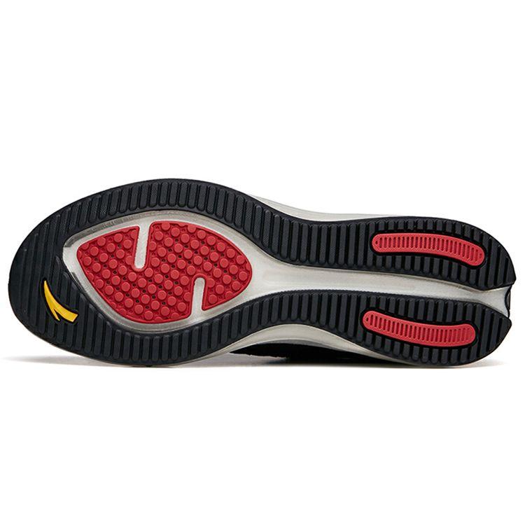 Anta Running Series Elastic Gel Technology Sports Shock Absorption Low-Top Running Shoes Men sneaker Black 112135501-1