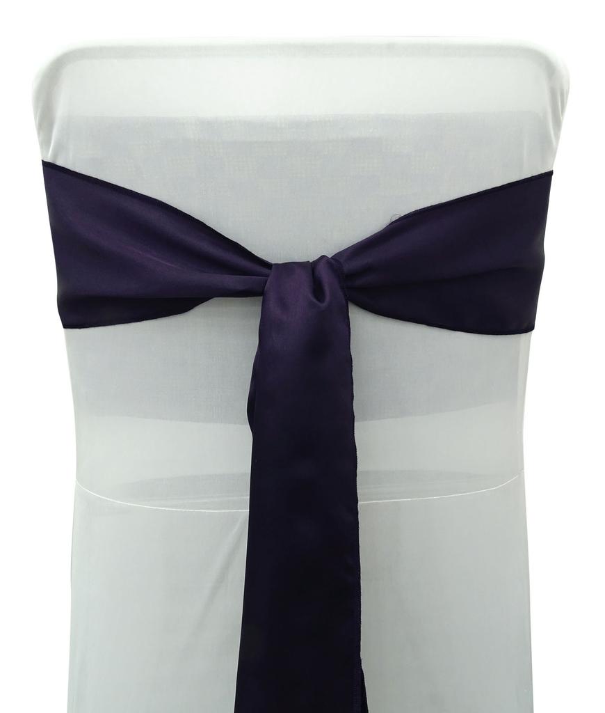 Darling Souvenir Pack Of 125 Satin Chair Sashes Bow Sash For Wedding & Events Supplies Party Decoration Chair Cover Sash - Colors