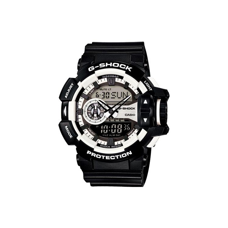 CASIO Men Liquid Crystal/Analog Dual Display Series Black Watch GA-400-1A GA-400-1A