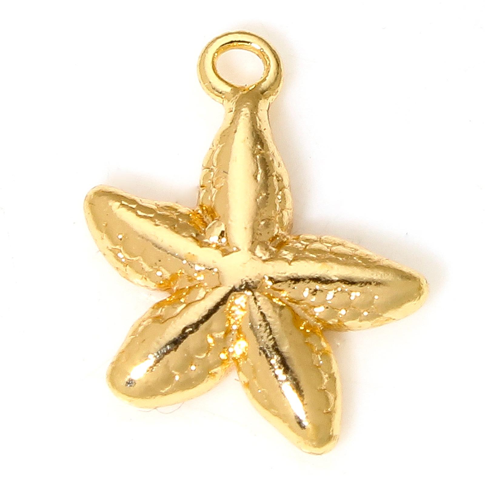 

2Piece Brass Ocean Jewelry Charms 18K Gold Color Starfish Conch Dolphin Metal Pendants For Jewelry Making Diy Necklace Supplies