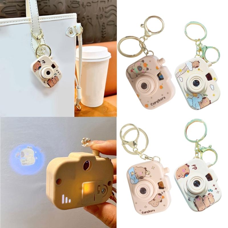 Creative Capybaras Projection Camera Keychain With Built In Mini Projector For Adults And Anime Enthusiasts
