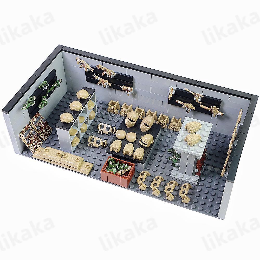 Moc Military Weapons House Construction Blocks Toys Blocks Guns Accessories Construction Plaything Set Fitting With Timeless Bricks Gift