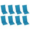 Exclusive House - Garden Reclining Chairs and Cushions Set of 8 Acacia Grey