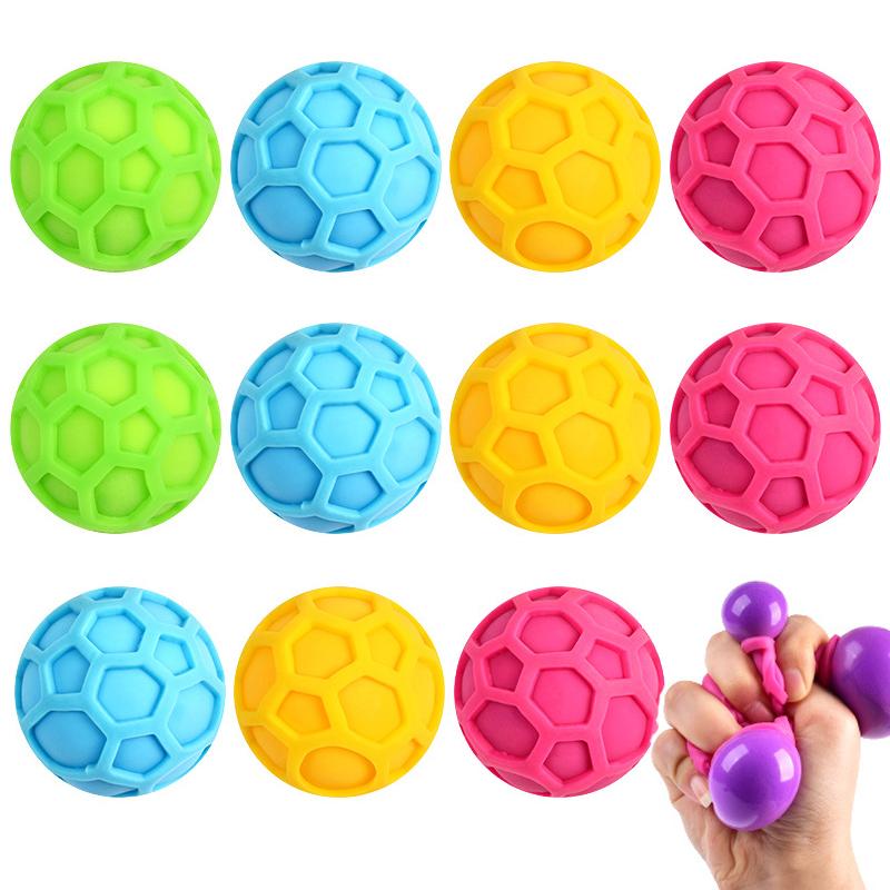 Honeycomb Stress Ball Color Changing Squeeze Ball Squishy Toys Slow Rising Stress Relief Sensory Toys for Kids Adults New