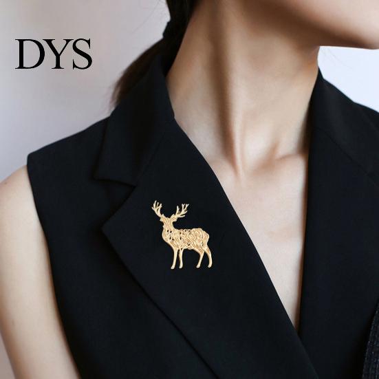 Clothes Brooch Rhinestone Flower Pin, Bow Deer Red Lip Lapel Anti-tarnish Dress Suit Hat Bag Clothing Accessories, Elegant Jewelry for Women