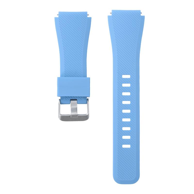 

Samsung S3 Twill Silicone Watch Band 20/22mm Quick Release, Monochrome Silicone Strap, Compatible with Huawei 22mm