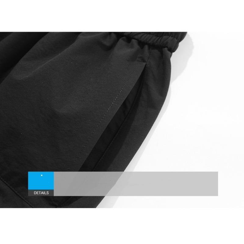 Plus Size Cargo Shorts Men Casual Gym Running Short Summer Elastic Waist Outdoor Camping Hiking Shorts