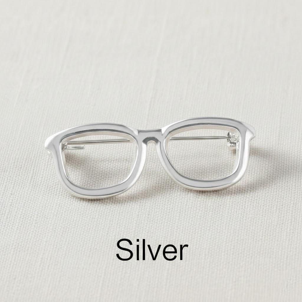 

Vintage Luxury Women Sweater Brooch Little Glasses Collar Pin Corsage Jewelry Accessory Gift серебряный