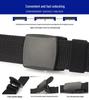 Genuine YKK Buckle: Metal-Free Nylon Elastic Belt - Lightweight Woven Canvas Military Training Belt