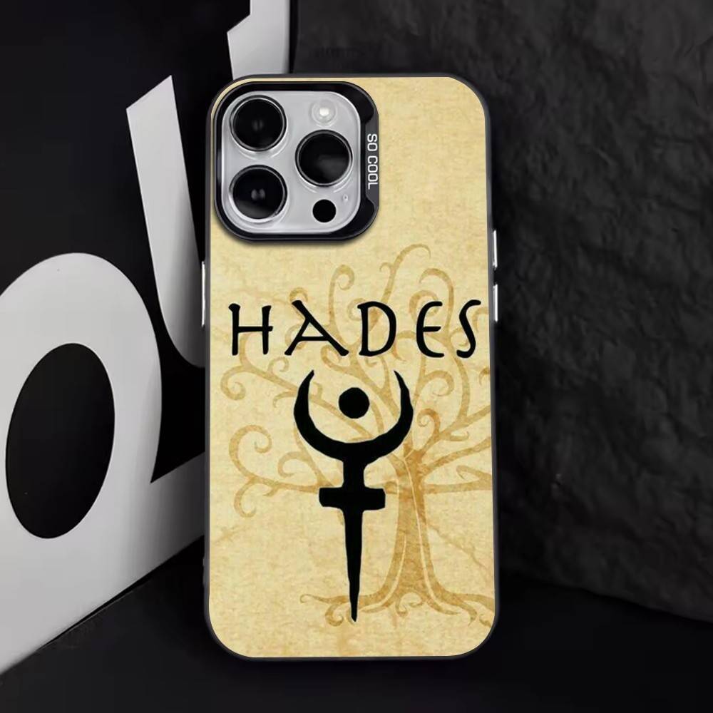 Hades   Phone Case For iPhone 17,16,15,14,13,12,11 Plus,Pro Max,XS,Colored Silver Plated Inside Cover
