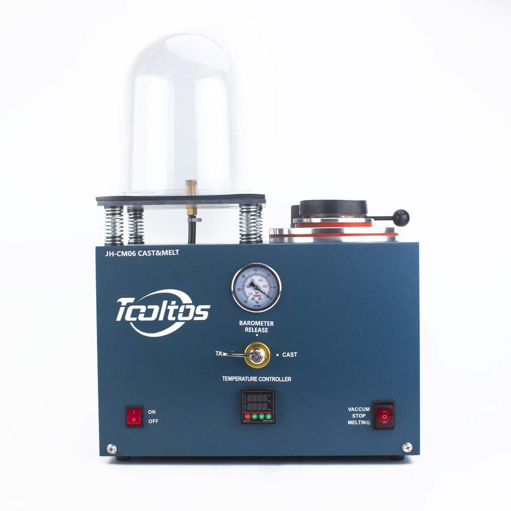 Jewelry Vacuum Casting Machine - Limited-Time 10% OFF 3-in-1 Gold Melting, Vacuum Investing & Casting All-in-One Unit with 3 CFM Pump