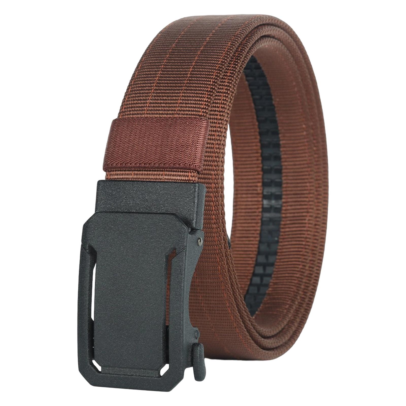 Nylon Webbing Belt with Adjustable Quick Release for Men and Women Style Durable Design One Size кофейный