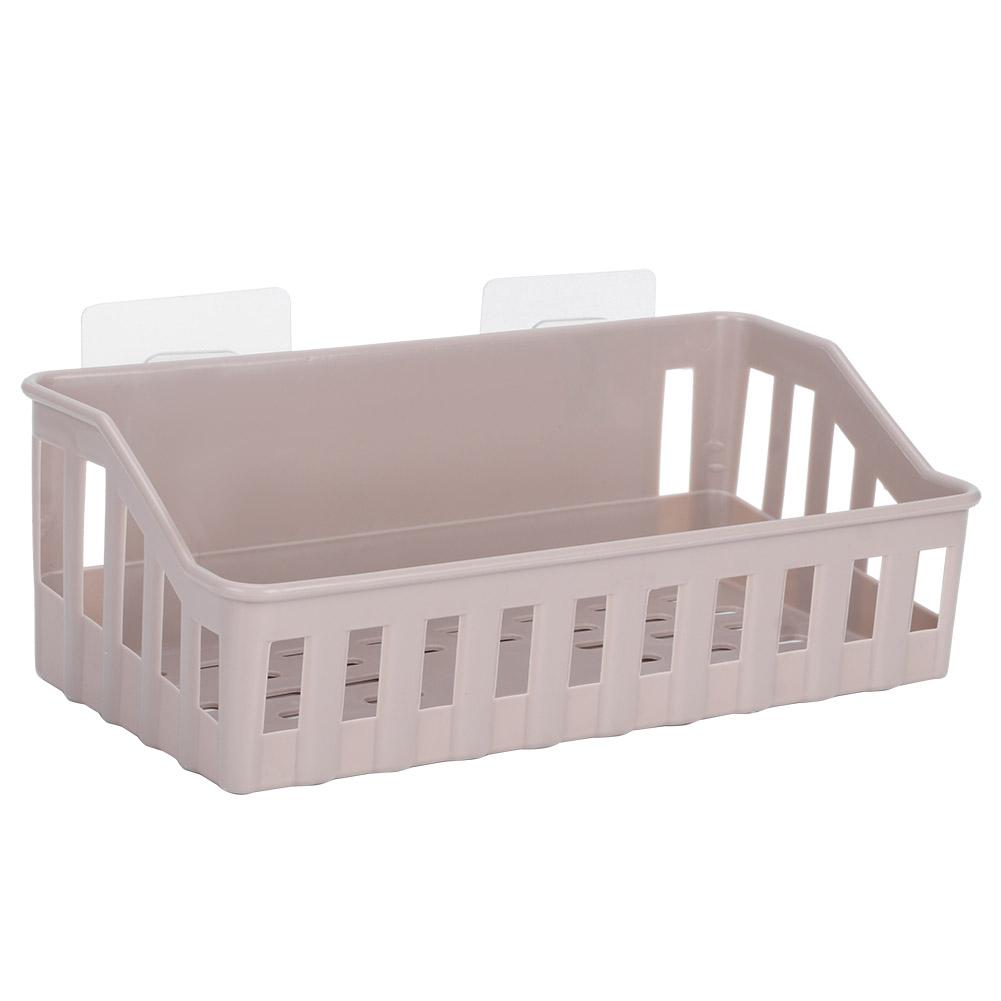 Punch Wall Mounted Shampoo Holder Storage Shelf Rack   Bathroom Supplies