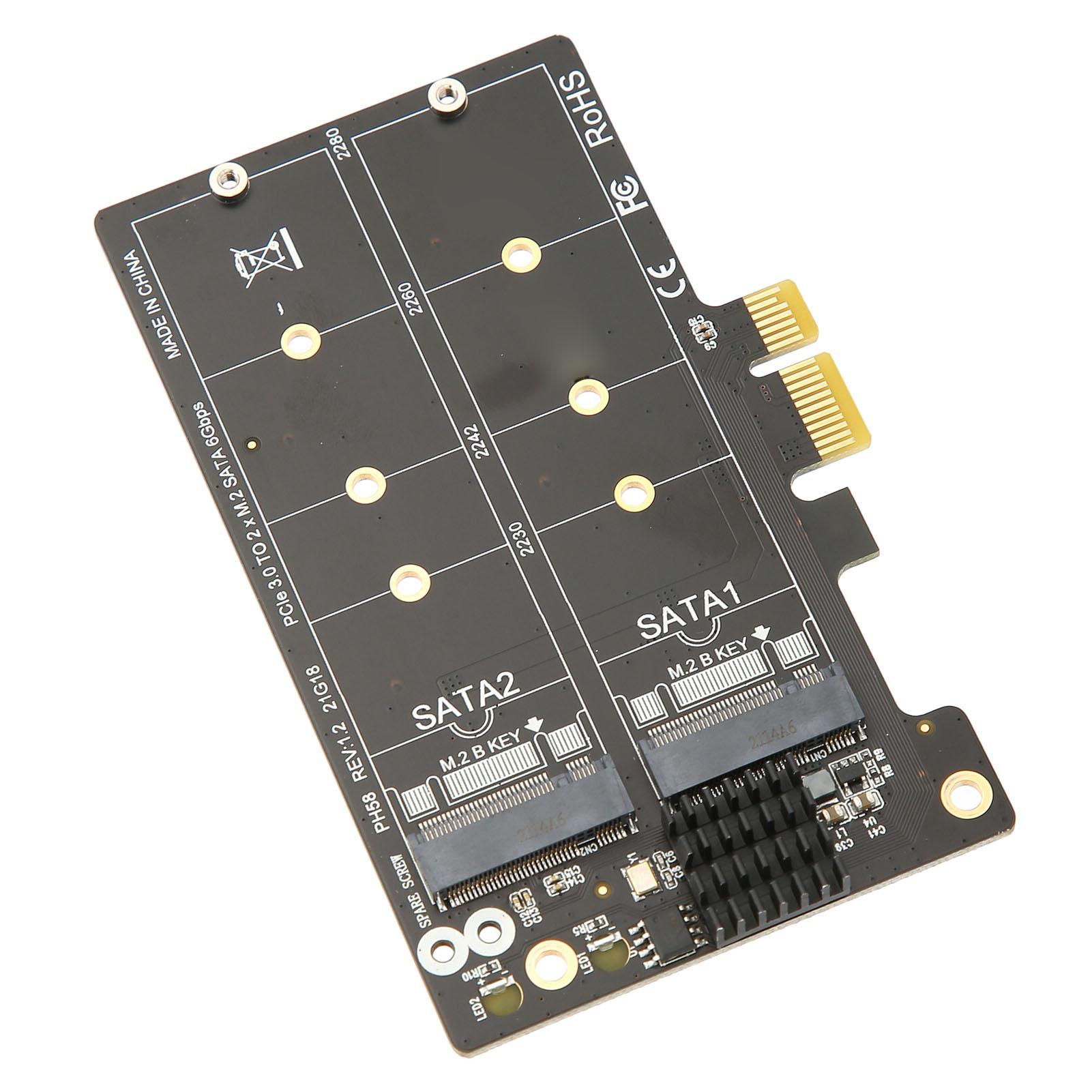 

Картка-адаптер M.2 SATA до PCIE Картка масиву з двома дисками Стабільність передачі Картка розширення