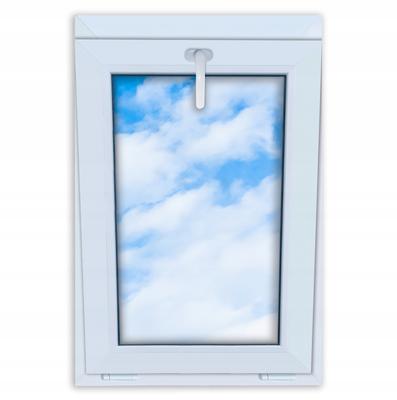 Fenêtre Blanche PVC Oscillo-battante 60X90, 600X900 2 Vitrages, Oscillo-battante par le Haut Double Vitrage