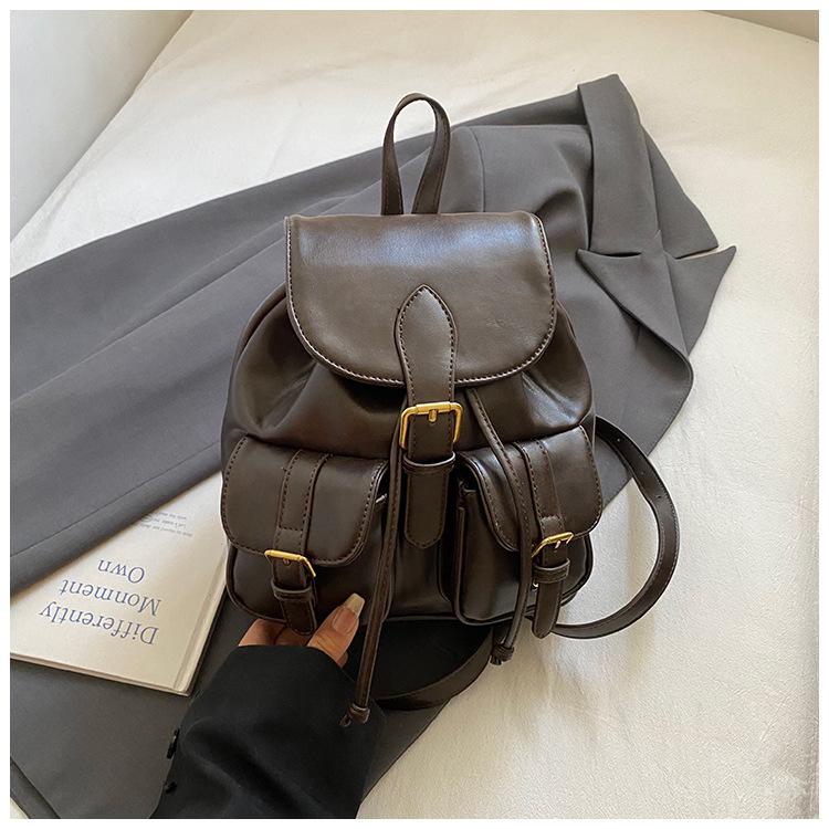 Fashion Commuter Women's Backpack 2025 New Exquisite Foreign Style College Style Backpack Travel Small Schoolbag