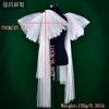 Detachable Big Puffy Tulle Shoulder Cuffs Long Streamer Floating Arm Sleeves Off Shoulder Bridal Accessory For Spaghetti Strap Wedding Gown Photoshoot