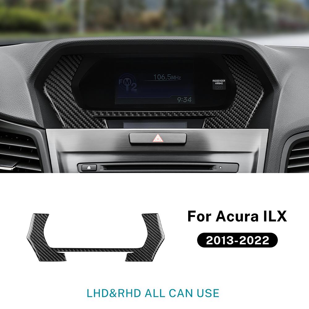 Real Soft Carbon Fiber Sticker for Acura ILX 2013 2014 2015 2016 2017 2018 2019 2020 2025 2025 Car Central Control Screen Trim