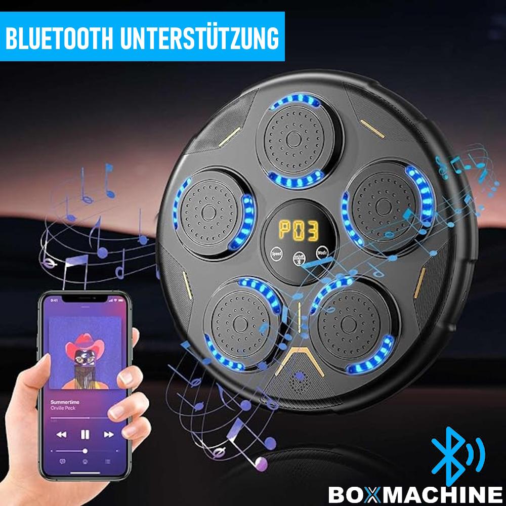 BOKSEMASKIN Boksemaskin LED Vegg Boksetreningsapparat Boksemål Musikk Lys