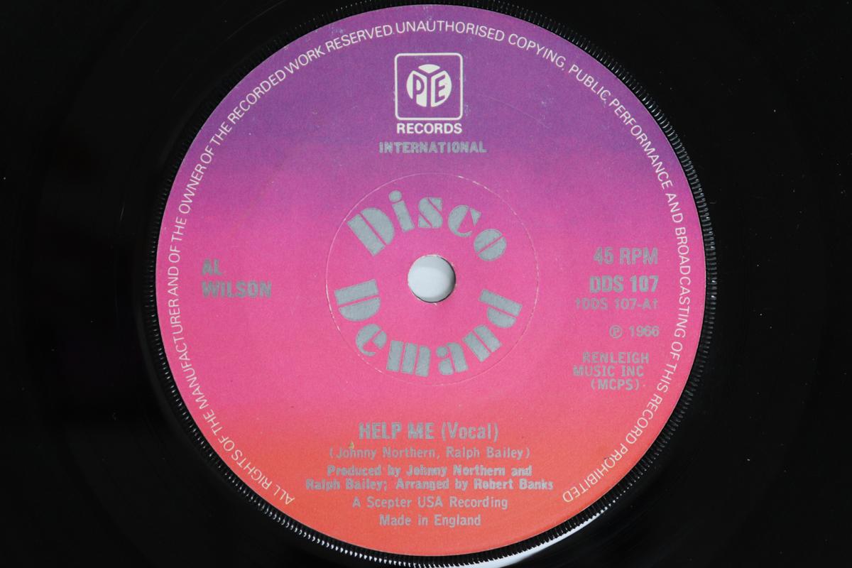 

7-дюймовая пластинка ЭЛ УИЛСОН - Помоги мне DDS107 PYE INTERNATION 1974 Великобритания Соул/Фанк Б/У