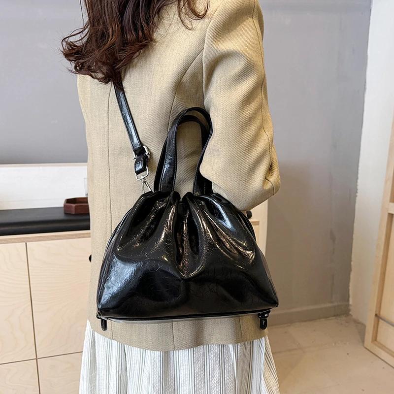 Women's Handbags  New Fashion High Quality Simple Versatile Shoulder Bags Women Commuting Luxury Designer Drawstring Bags