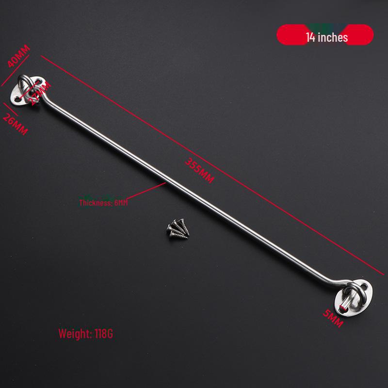 Wooden Window Windproof Stainless Steel Hook for Sliding Doors