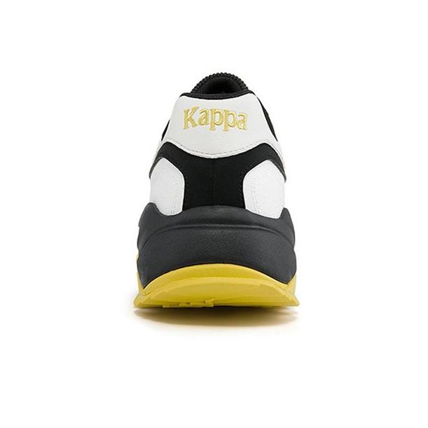 Kappa Retro Thick Sole Low Top Sports Casual Shoes Unisex Sneakers White Black Yellow K0AY5MM60D-990A
